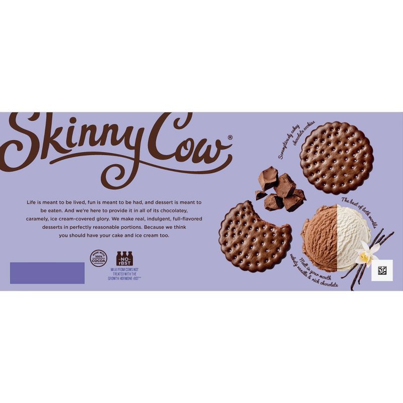 Skinny Cow Vanilla Chocolate Ice Cream Sandwich - 6pk