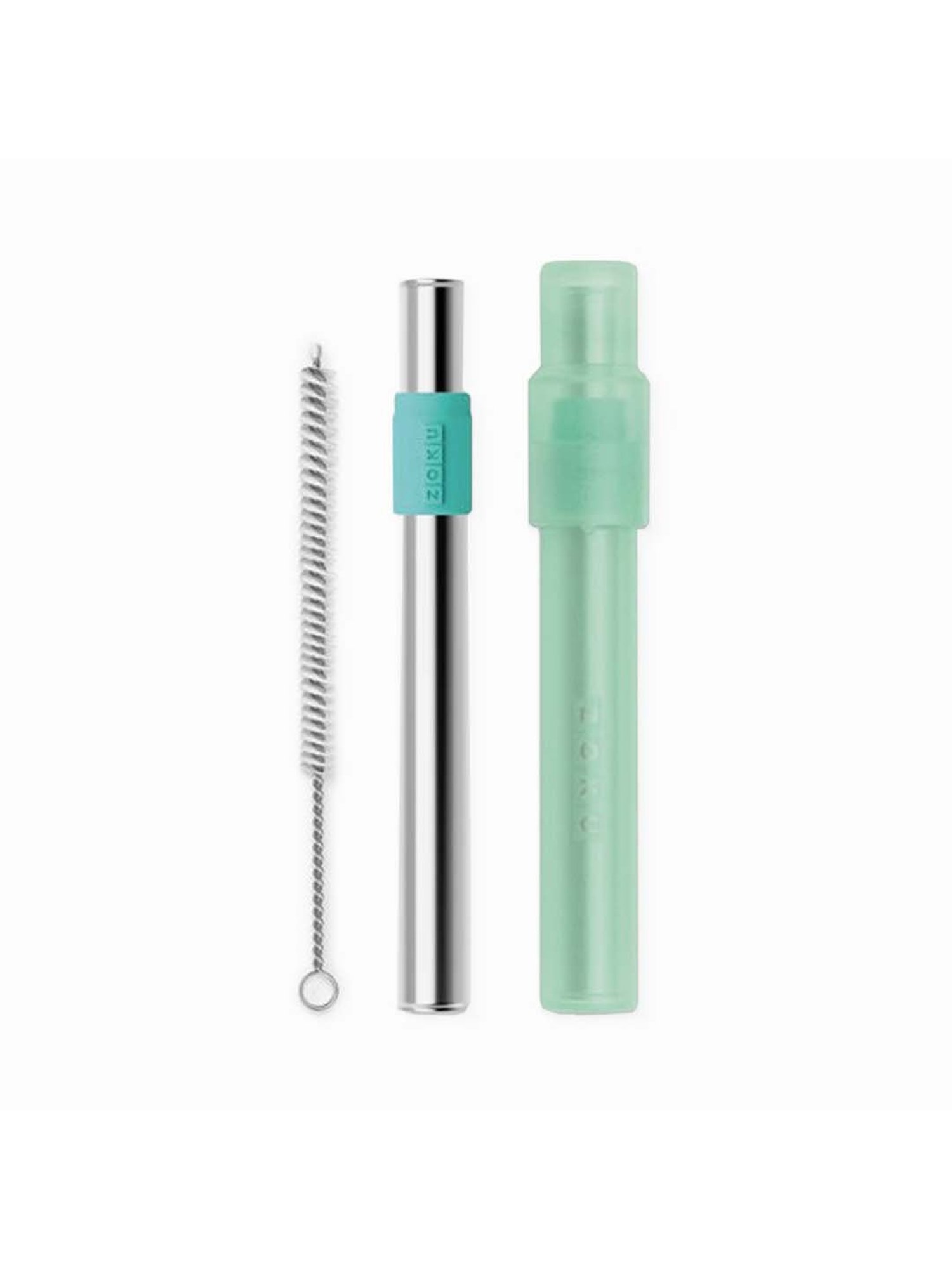 Zoku Light Green Stainless Steel 22 cm Pocket Straw - Set of 1