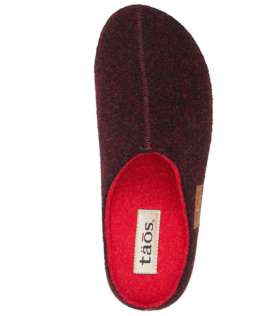 Taos Footwear Woollery Wool Cork Wedge Clogs