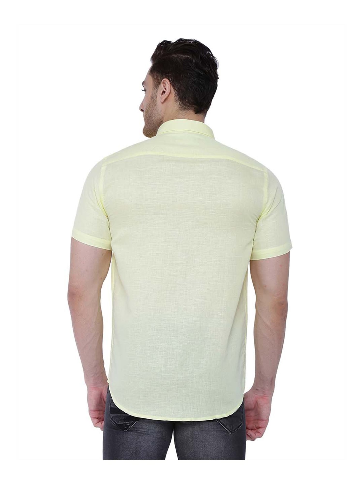 Southbay Lemon Yellow Regular Fit Shirt