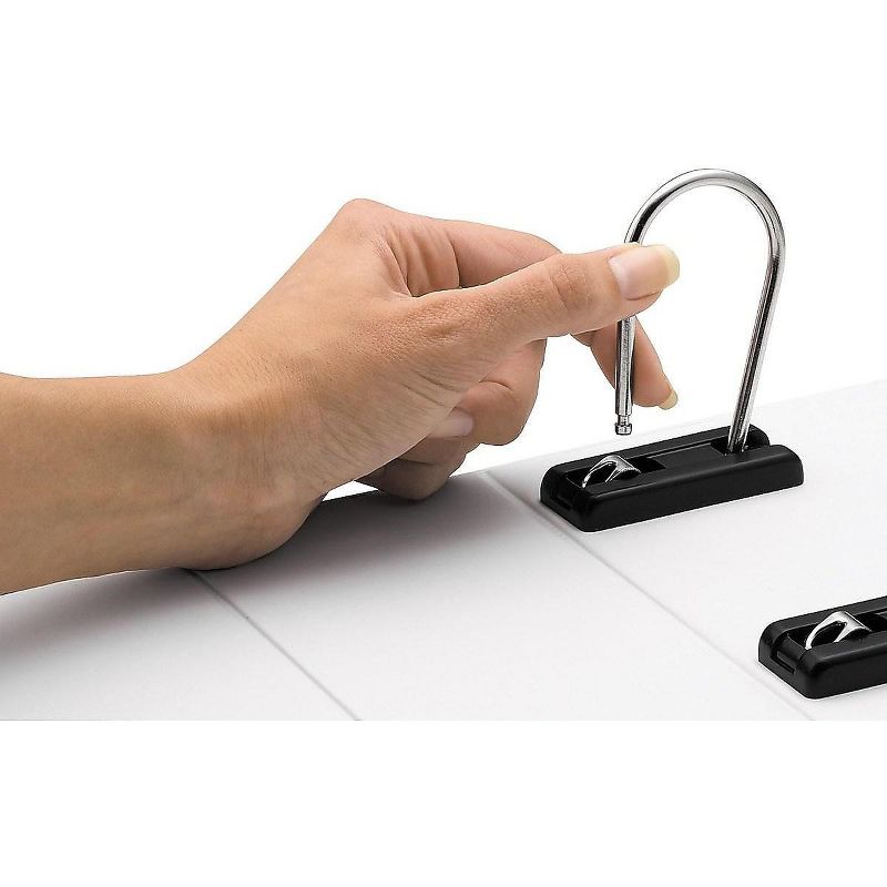 Ideastream Find It Snap-N-Store 5" 3-Ring View Binder White (SNS01705) 652108