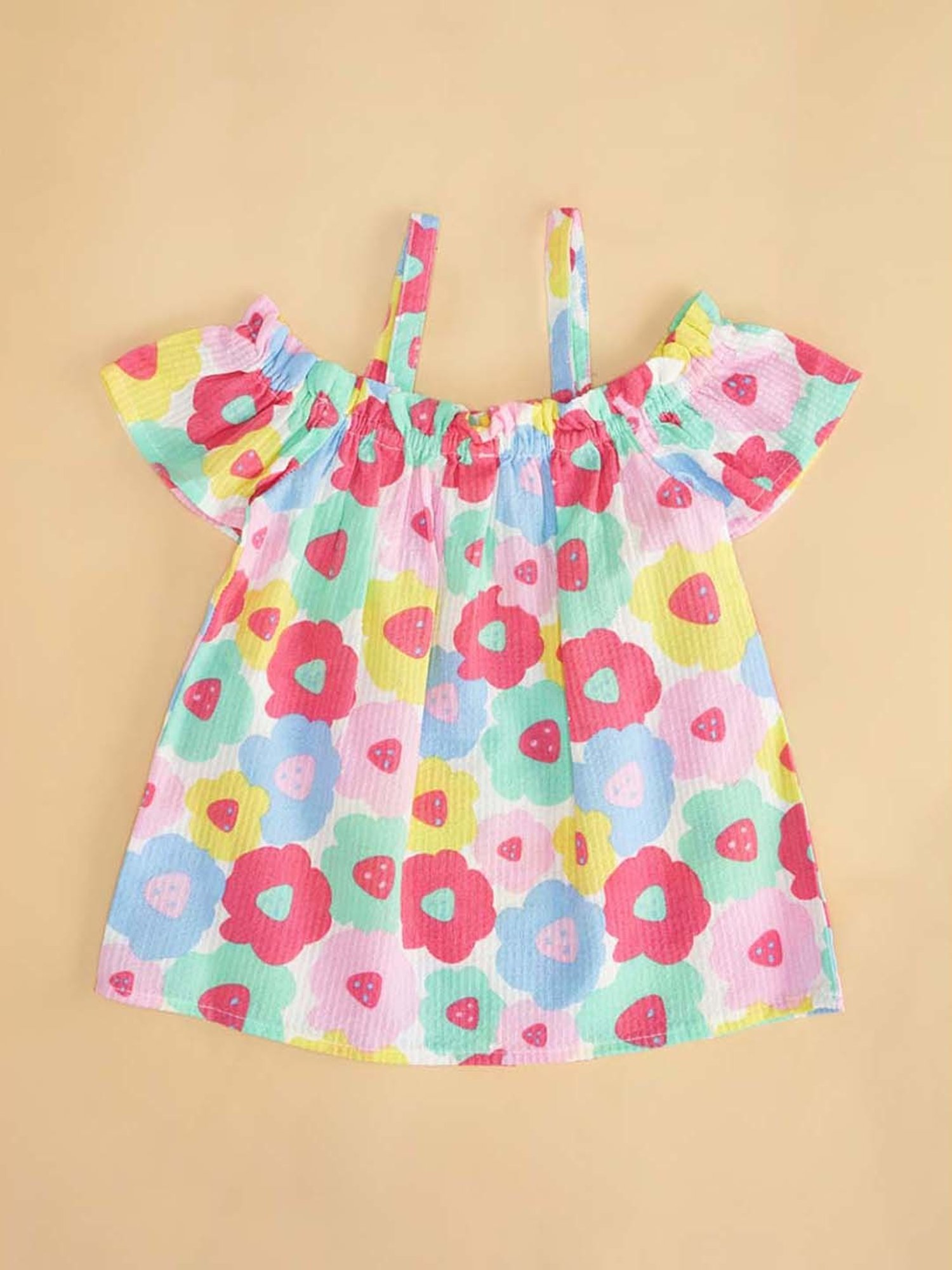 Pantaloons Baby Kids Multicolor Floral Print Top