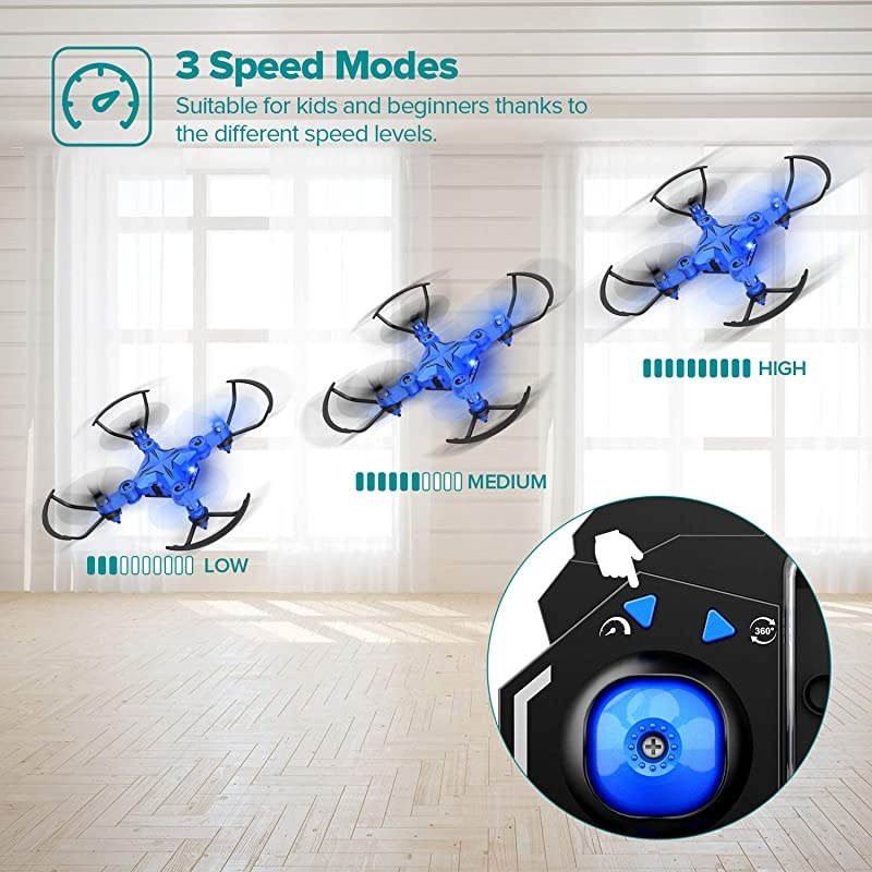 Mini Drone for Kids Scouter Foldable Beginner drone with Altitude Hold3D FlipsSelfRotatingHeadless ModeOneKey TakeOff amp LandingOneKey ReturnSpeed Adjustment2 Charge Ways