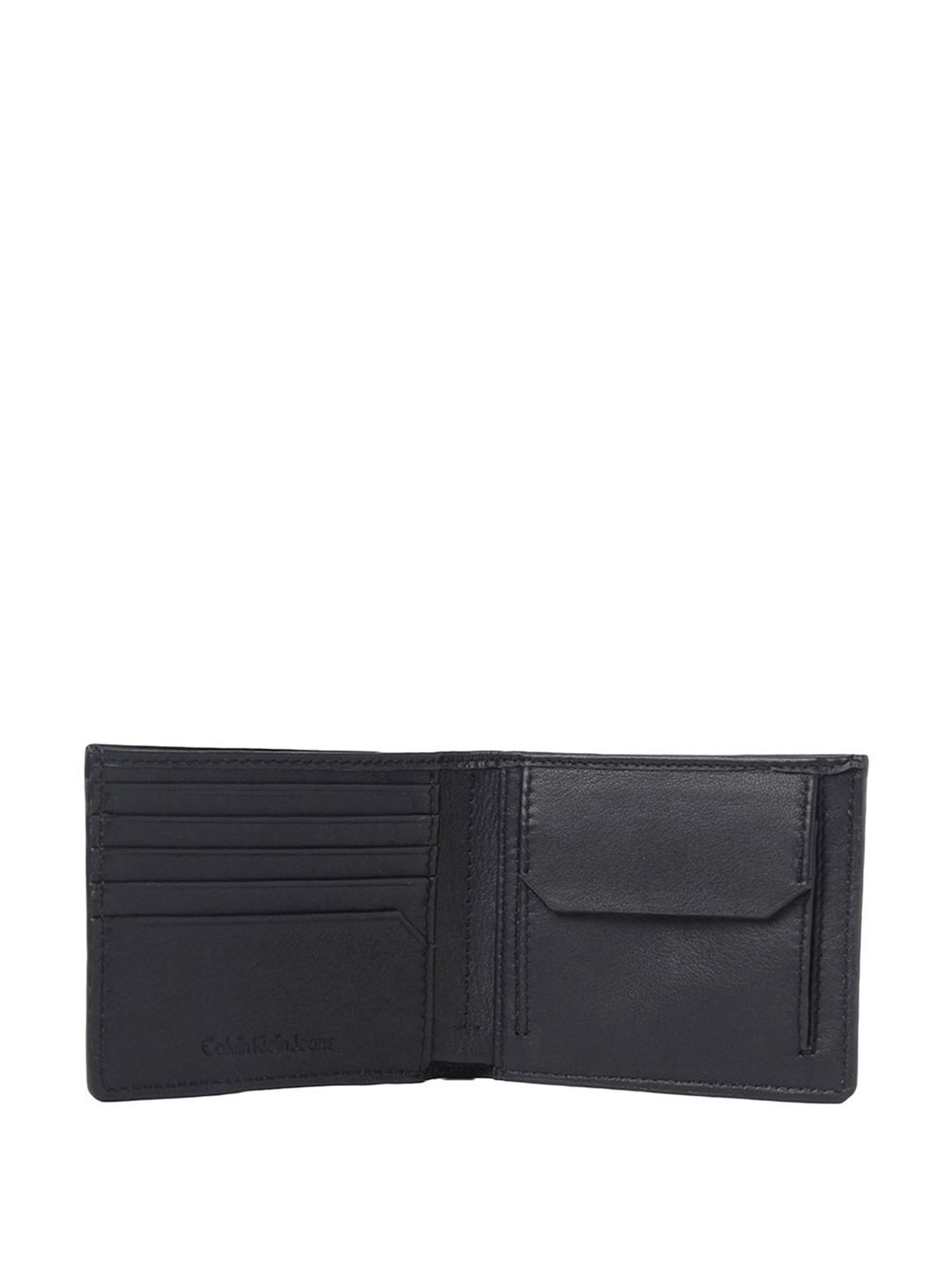 CALVIN KLEIN Black RFID Leather Bi-Fold Wallet