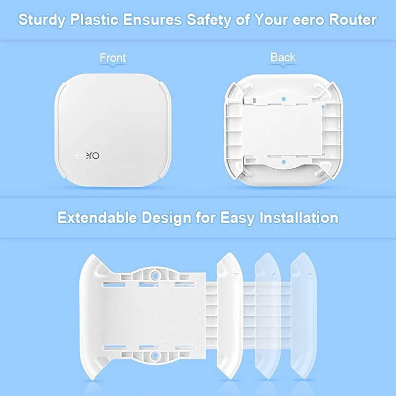 Velop Mesh Router Wall Mount Node Holder for Velop Whole Home Mesh WiFi System Router Holder Router Bracket Fits AC DualBandTriBand Velop Models