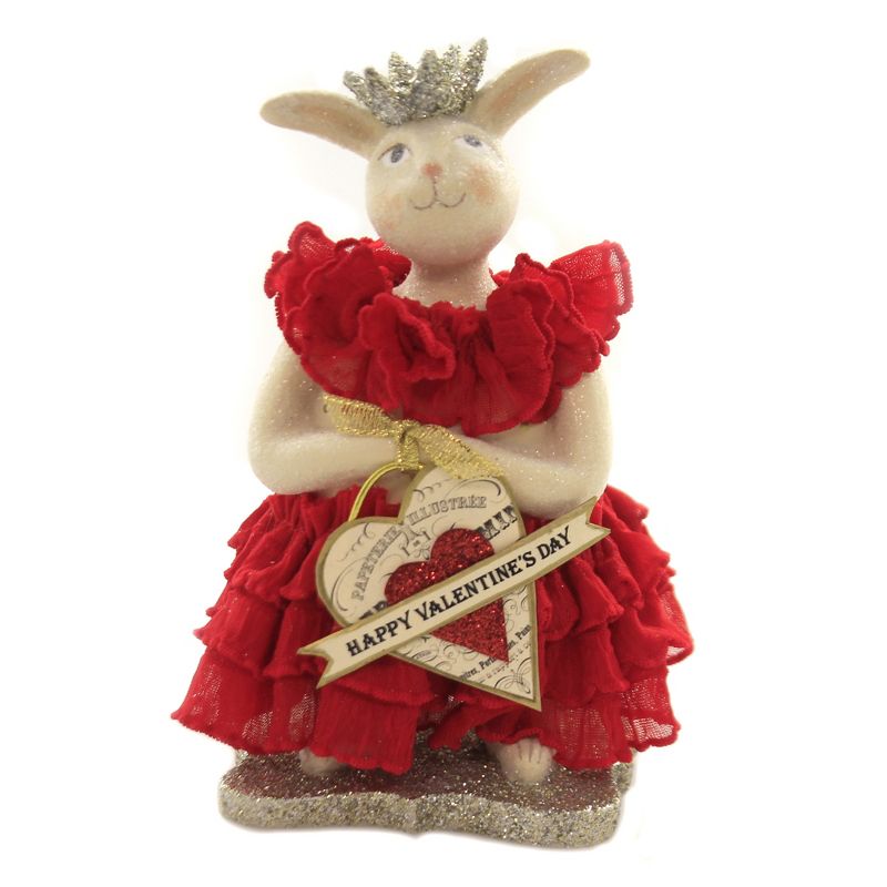 Heather Myers 6.0" Ruby Bunny Rabbit Love Heart Crown  -  Decorative Figurines