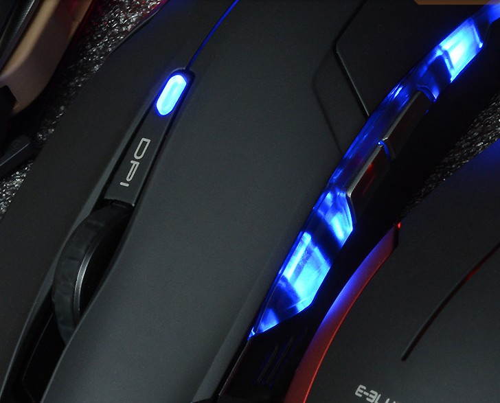 E-Blue Cobra Adjustable 1600DPI 6-Button USB Wired Optical PC Gaming Mouse