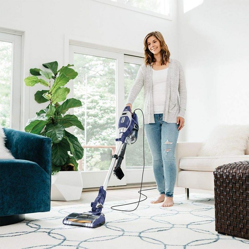 Shark ZS352 Powerful Suction Stick Handheld Vacuum Cleaner with Self Cleaning Brushroll, Blue (Certified Refurbished)