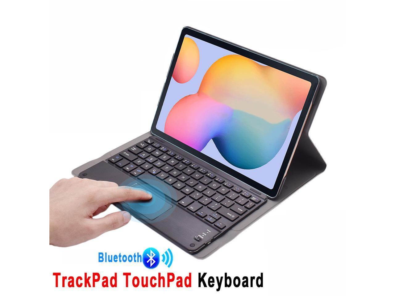 Keyboard Case for Samsung Galaxy Tab S7 Plus 12.4 inch 2020 Removable Wireless Keyboard Trackpad with Leather Cover for Samsung Galaxy Tab S7+ Mdoel SM-T970 / T975 / T976