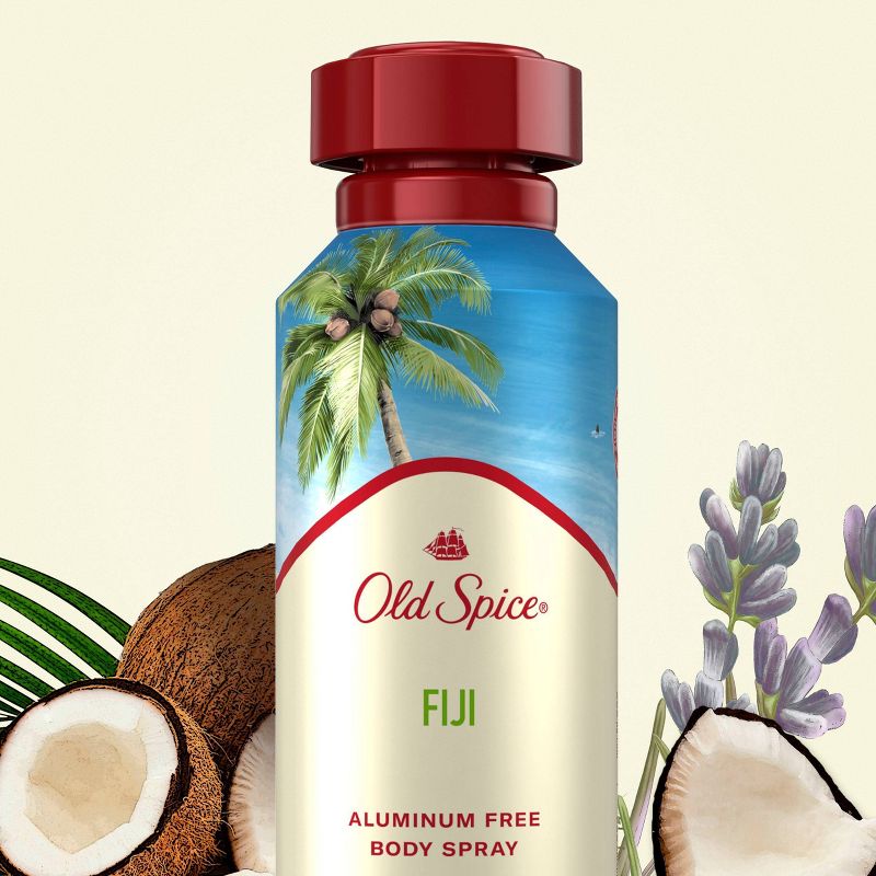 Old Spice Aluminum Free Fiji Body Spray for Men - 5.1oz