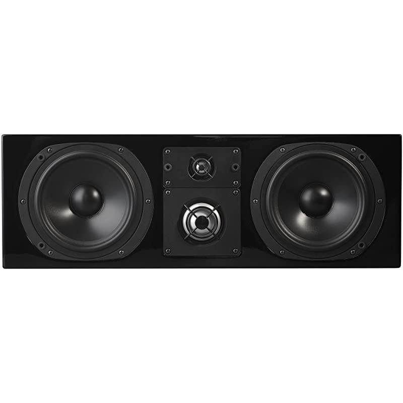 C Series C LCR Premium Home Theater 3-Way Center Channel Speaker - Clean, Hi-Res Audio | Sealed Box | Aluminum Drivers | Front Left, Front Right, or Center | Single, High Gloss Black