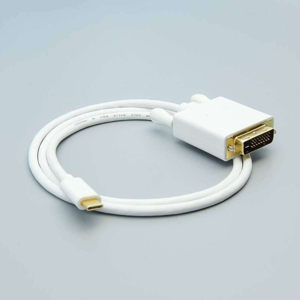 Huetron TM 3 Ft USB 3.1 Type C to DVI Male Cable for Meizu Pro6
