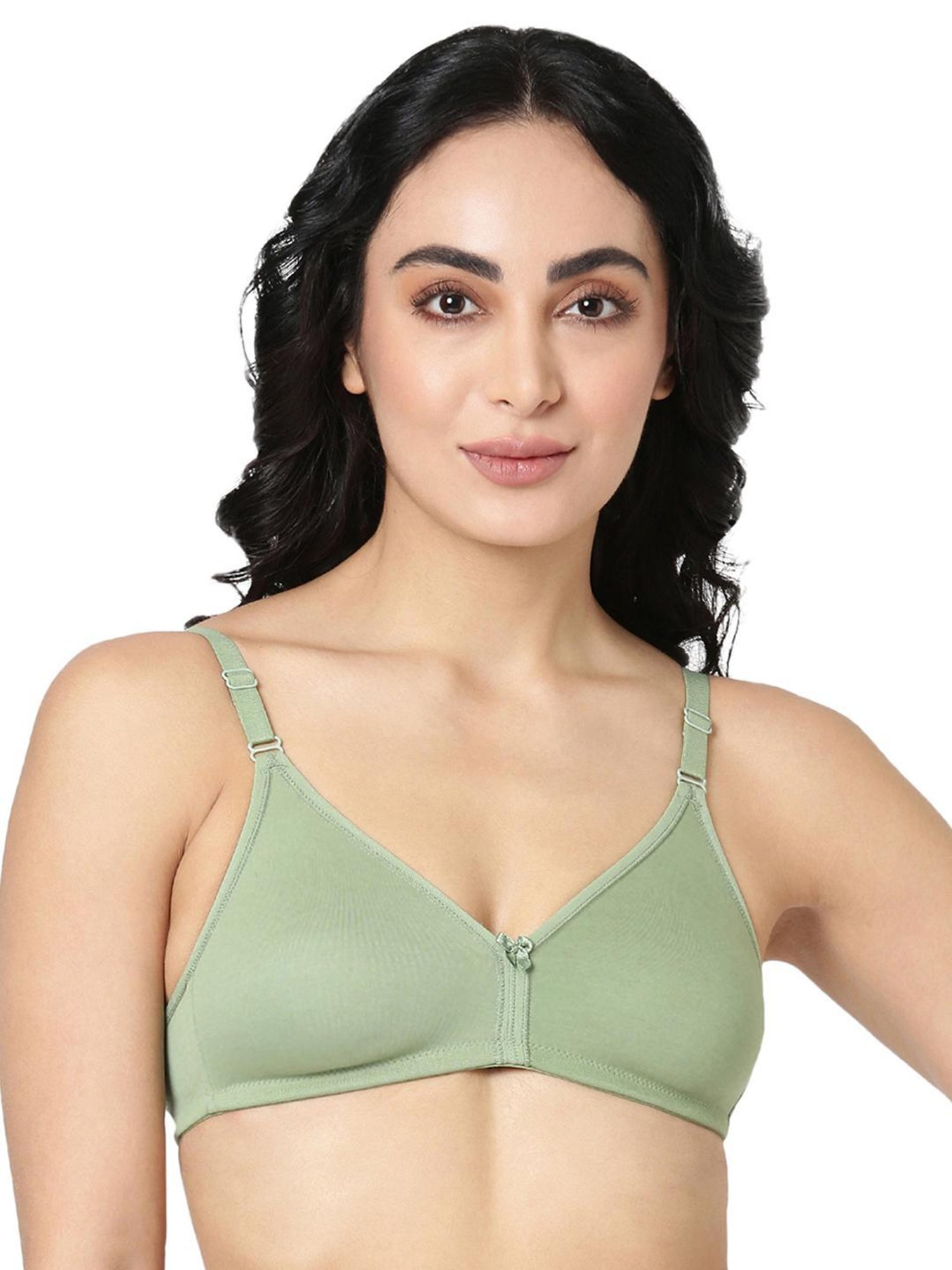 BLOSSOM Light Green Full Coverage T-Shirt Bra