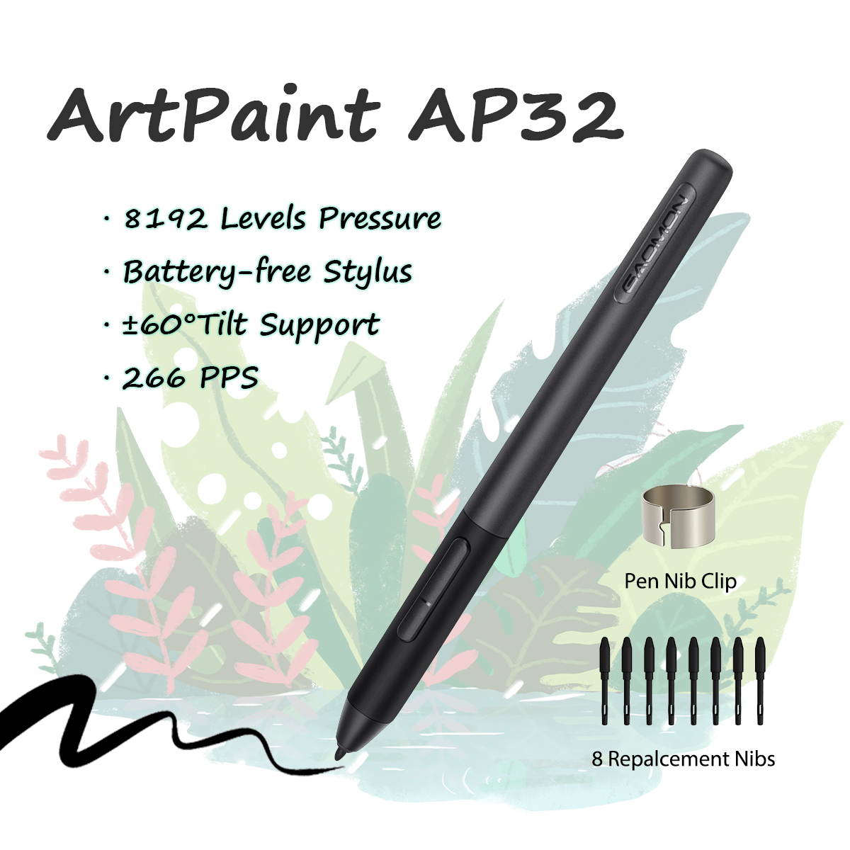 GAOMON M10K PRO Dail and Tilt Supported Pen Tablet with 8192 Battery-Free Pen and 10 Keys -10 x 6 Digital Drawing Graphics Tablet for Android Win Mac OS