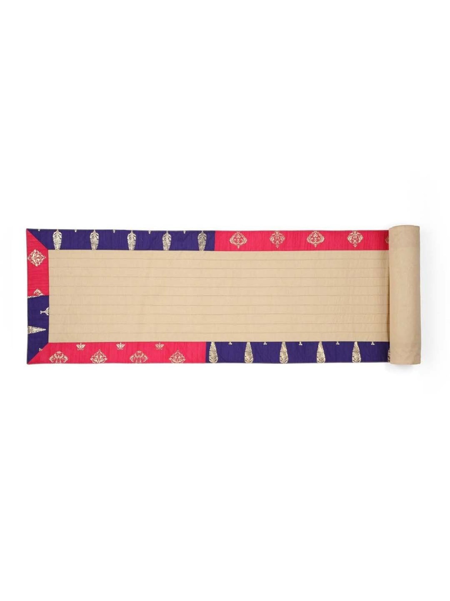 Home4U GARNET Multicolor Poly Dupion Table Runner