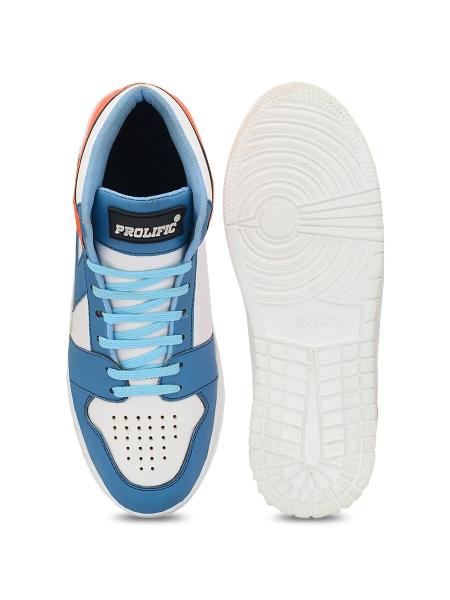 Prolific Men's Blue Ankle High Sneakers