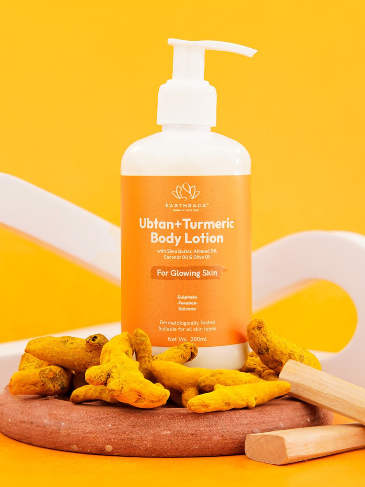 Earthraga Ubtan + Turmeric Body Lotion - 200 ml