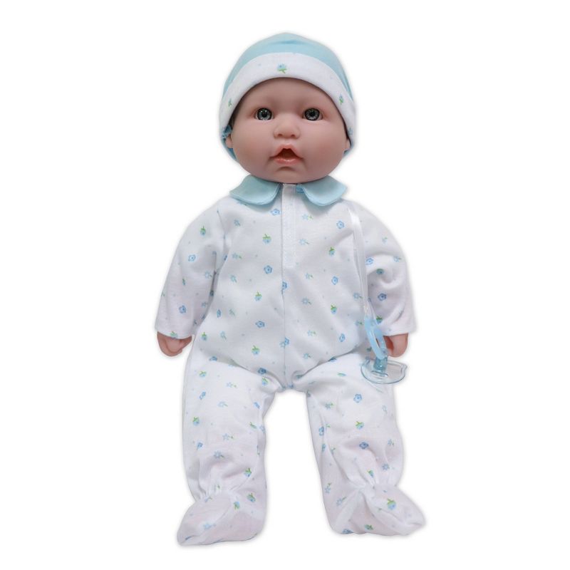 JC Toys La Baby 16" Baby Doll - Blue Outfit with Pacifier