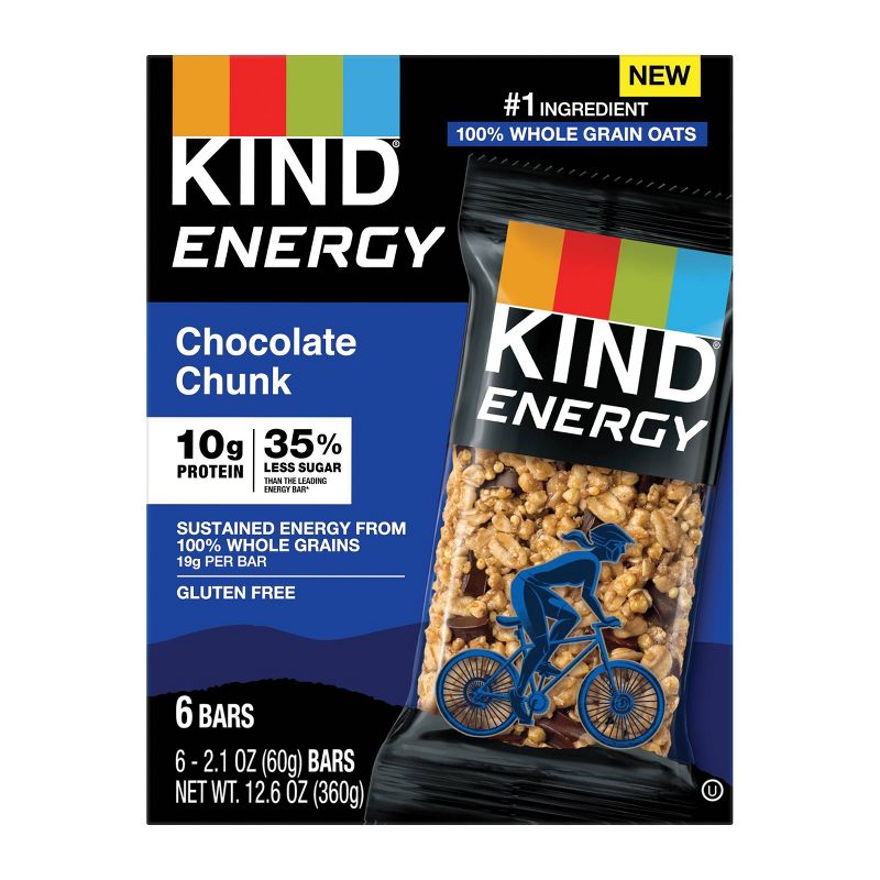 KIND Energy Bar Chocolate Chunk - 12.6oz/6ct