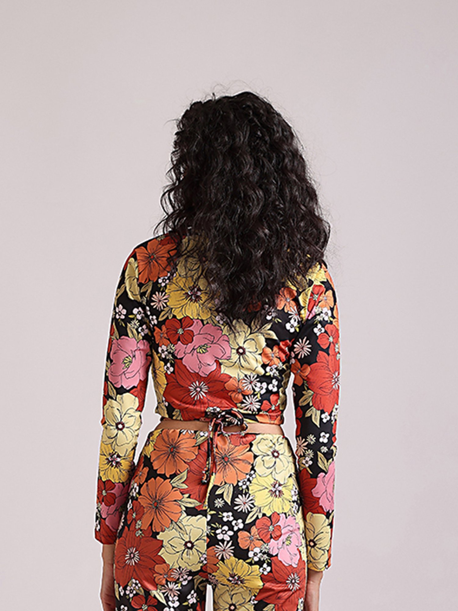 Cover Story Multicolor Floral Print Crop Top