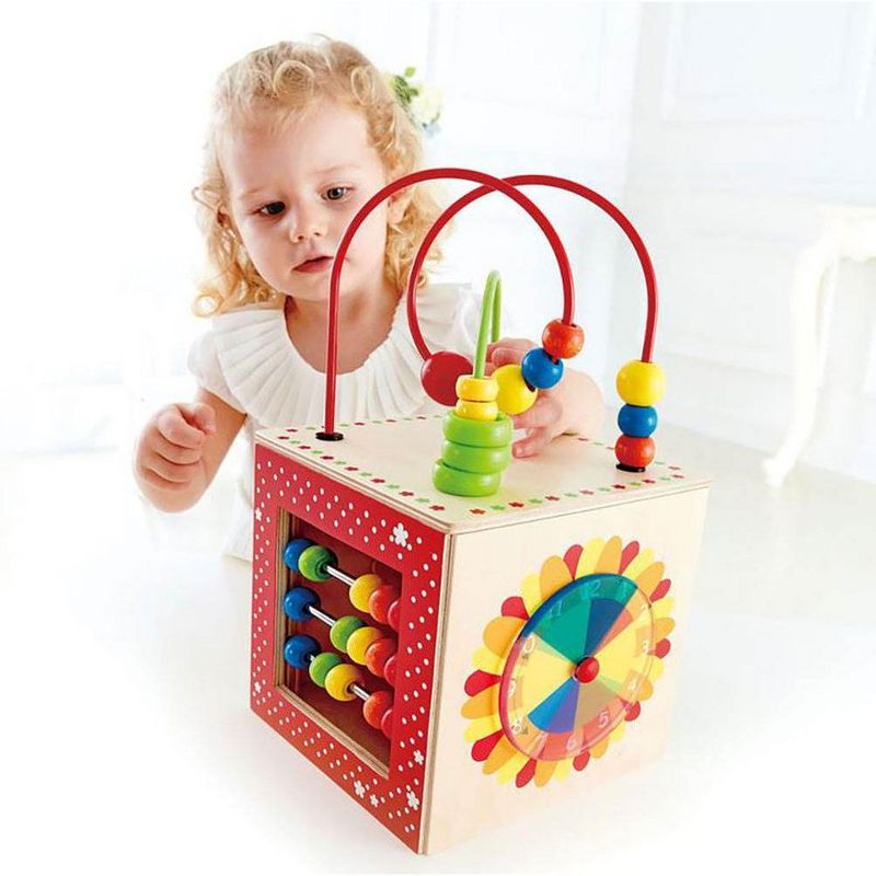 Hape Kids Educational Wooden Discovery Box Bead Maze Activity Center Baby Toy
