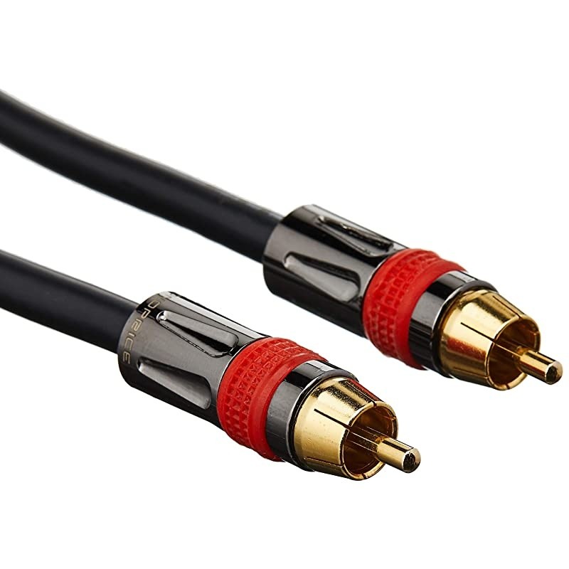 102683 25Feet RG6 RCA CL2 Rated Digital Coaxial Audio Cable Black