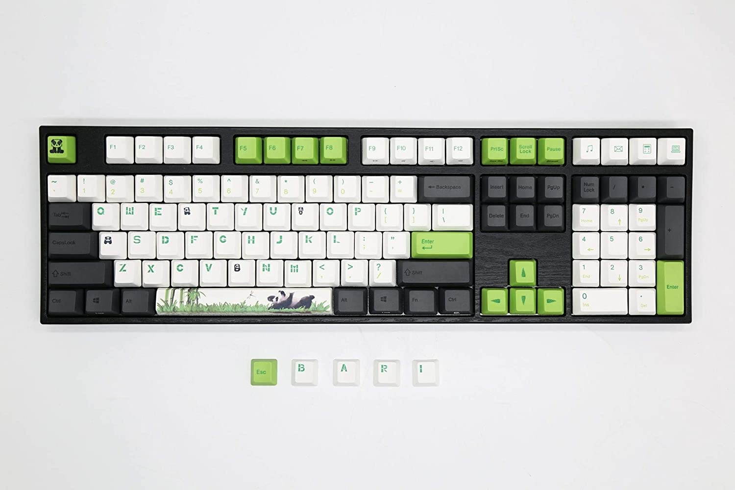 Varmilo VA108M Panda White LED Dye Sub PBT Mechanical Keyboard (Cherry MX Black)