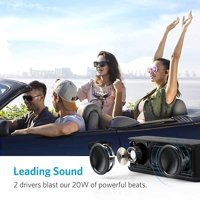 Portable Speakers  Soundcore Boost 20W Bluetooth Speaker with BassUp Technology 12H Playtime IPX5 WaterResistant Wireless Speaker with Superior Sound amp Bass for iPhone Samsung and More
