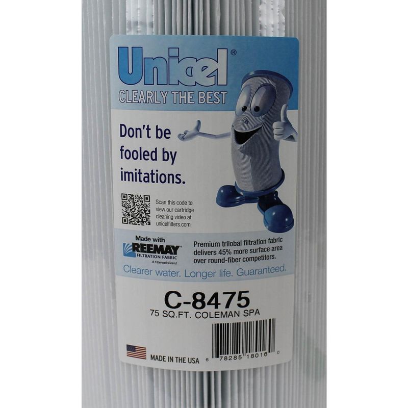 4) Unicel C-8475 Coleman Maax Spas Replacement Filter Cartridges 75 Sq Ft Each