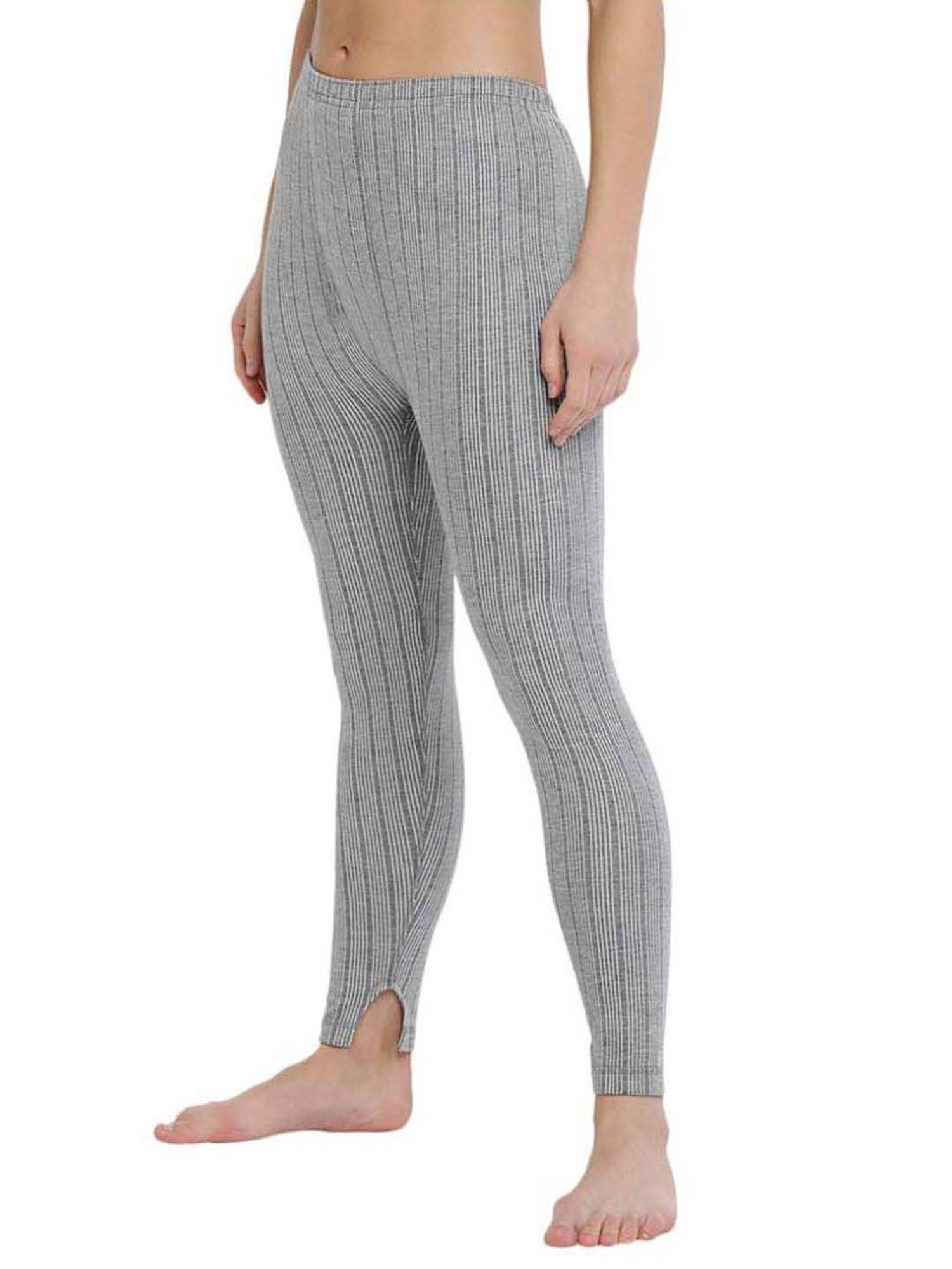 Dixcy Slimz Grey Striped Thermal Pants