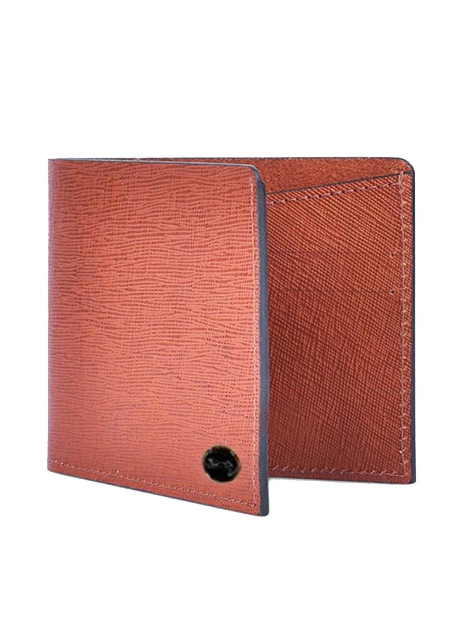 BELWABA Brown Casual Leather Bi-Fold Wallet for Men