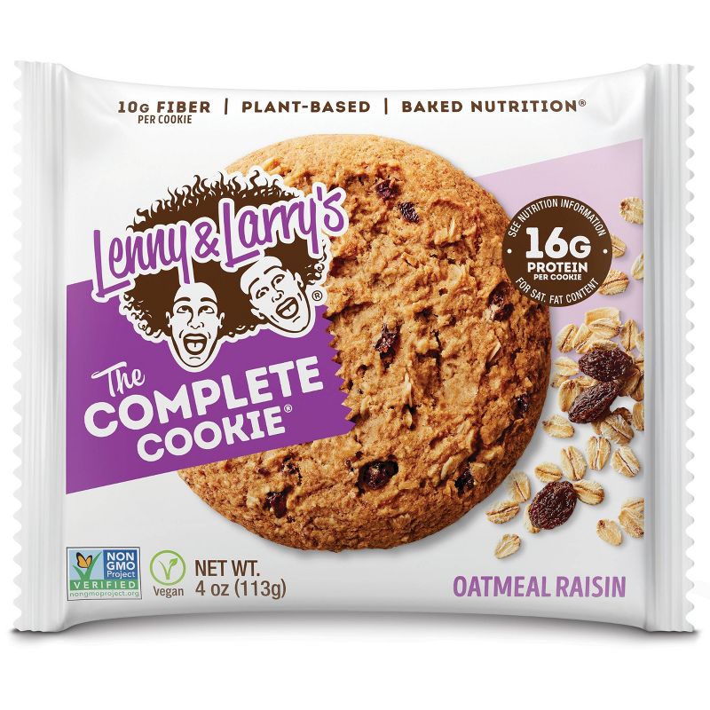 Lenny & Larry's Complete Vegan Cookie - Oatmeal Raisin - 12ct