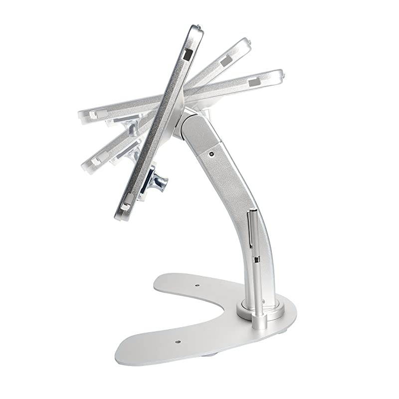 PADASK Dual Security Kiosk Stand with Locking Case and Cable for iPad Gen 5 2017 iPad Gen 6 2018 iPad Air and iPad Pro 97