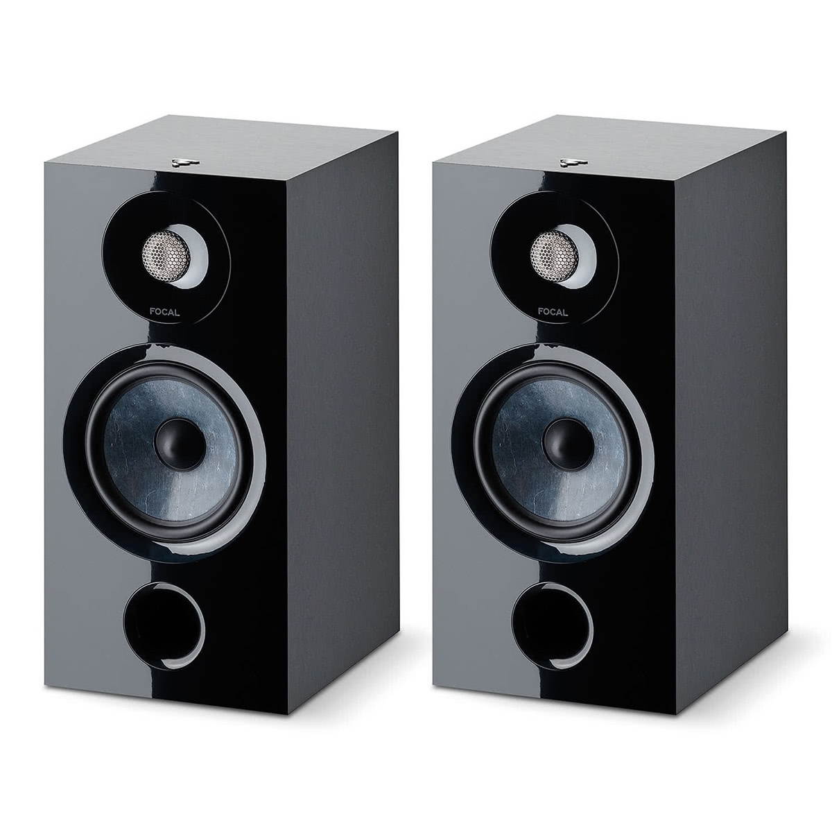 Focal Chora 806 Bookshelf Speakers with Sub 1000 F High Power Subwoofer (Black)