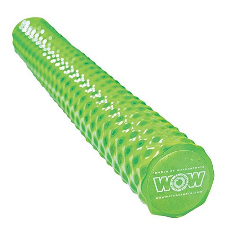 WOW Watersports First Class Soft Dipped Foam Ribbed Texture Pool Noodle, Green