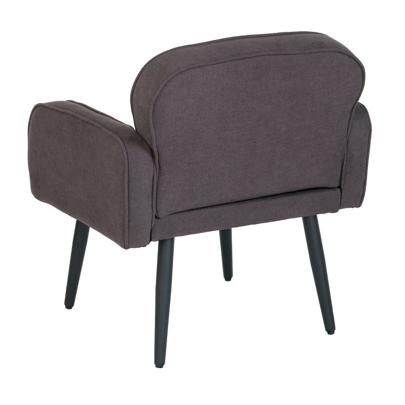 Purmly Upholstered Accent Chair Charcoal/Black - Holly & Martin