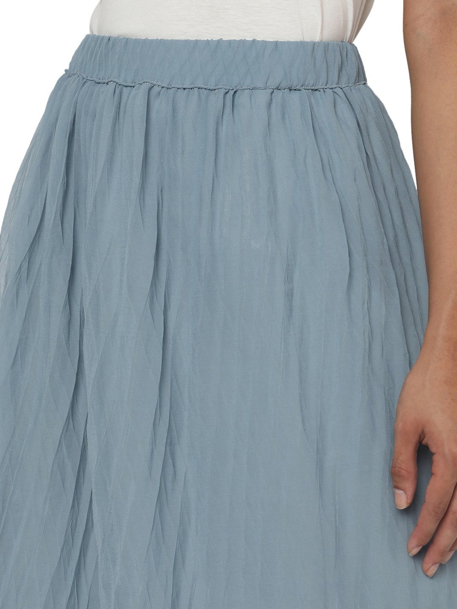 Smarty Pants Blue Midi Skirt