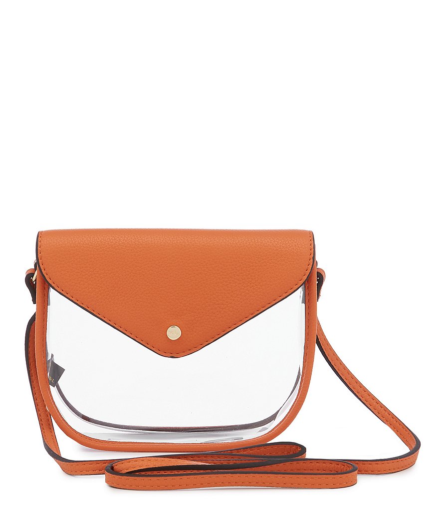 Kate Landry Saddle Clear Stadium Crossbody Bag