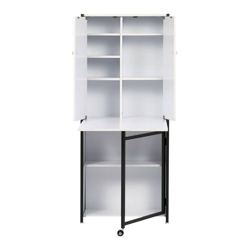 Craft Armoire Charcoal/White - Sew Ready