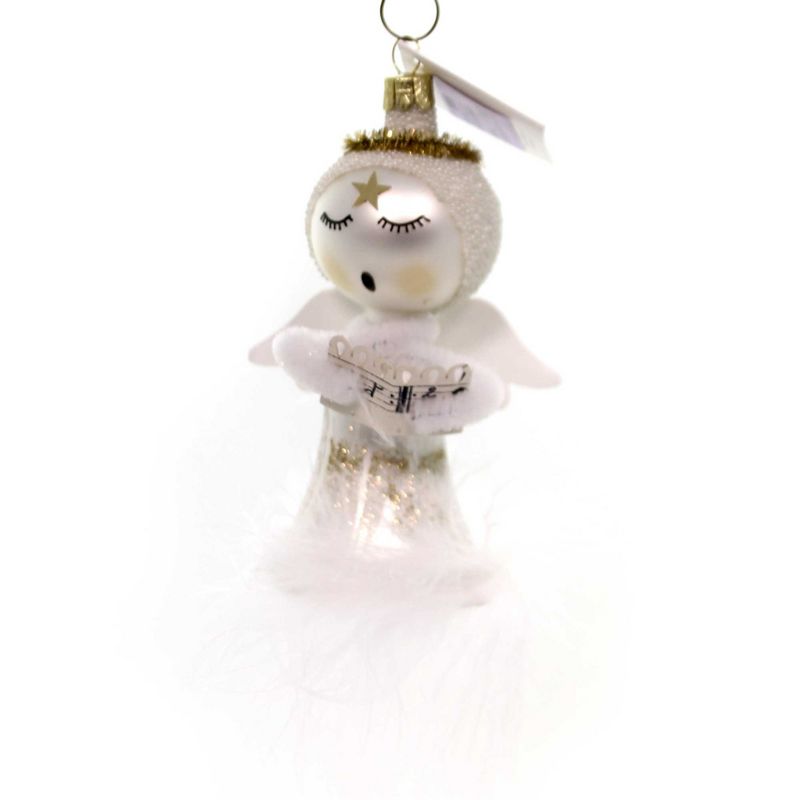 Golden Bell Collection 5.0" Singing Angel Hand Painted  -  Tree Ornaments