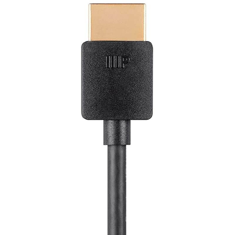 High Speed HDMI Cable 5 Pack 6 Feet Black | Certified Premium 4K60Hz HDR 18Gbps 34AWG YUV 444 Ultra Slim Series