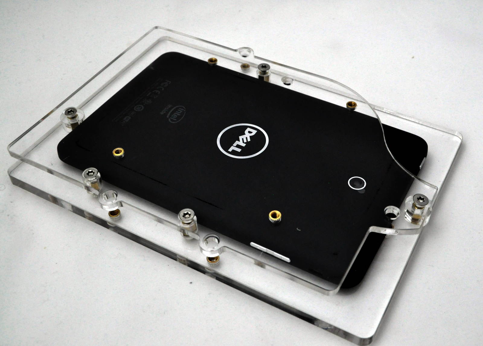 Dell Venue 8 Pro Wall Mount Acrylic Security Enclosure for POS, Kiosk, Store Display