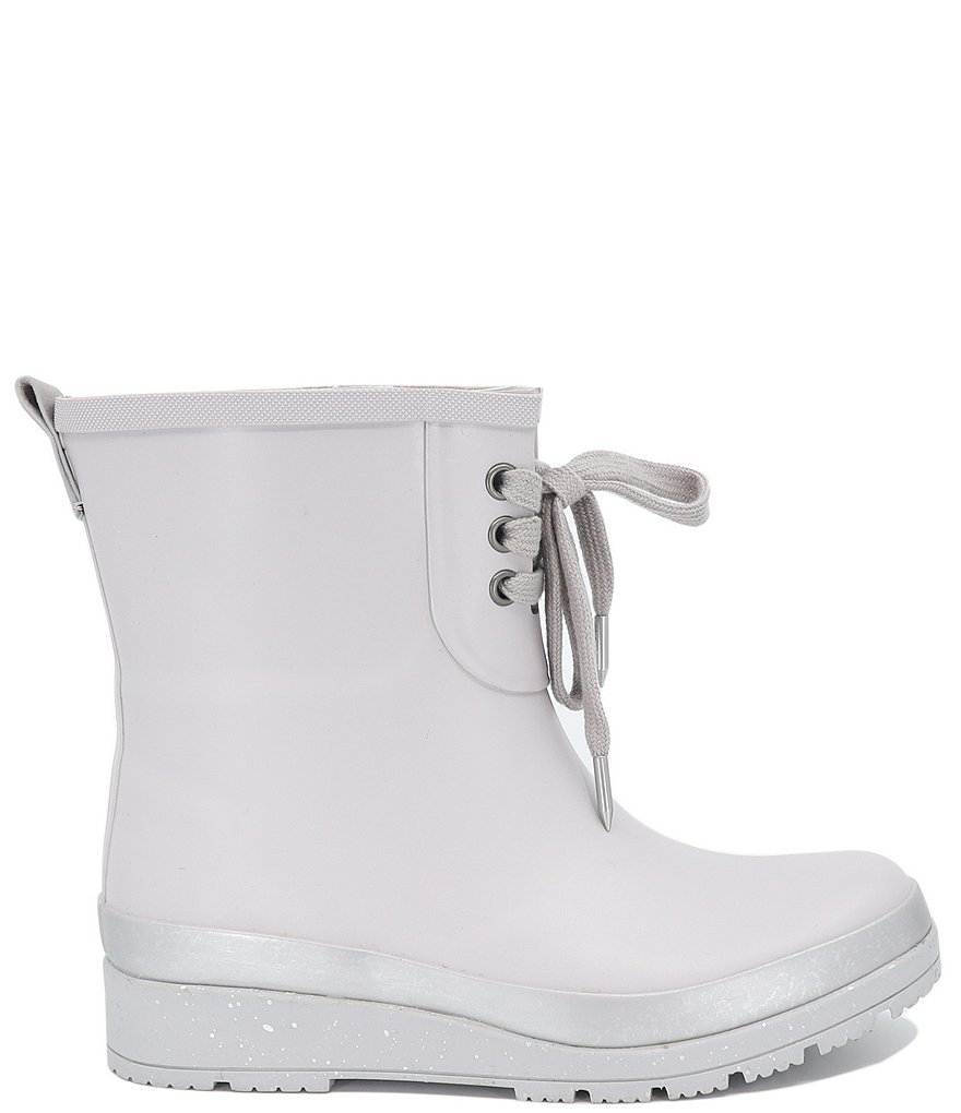 Splendid Dawn Lace Front Wedge Rain Booties