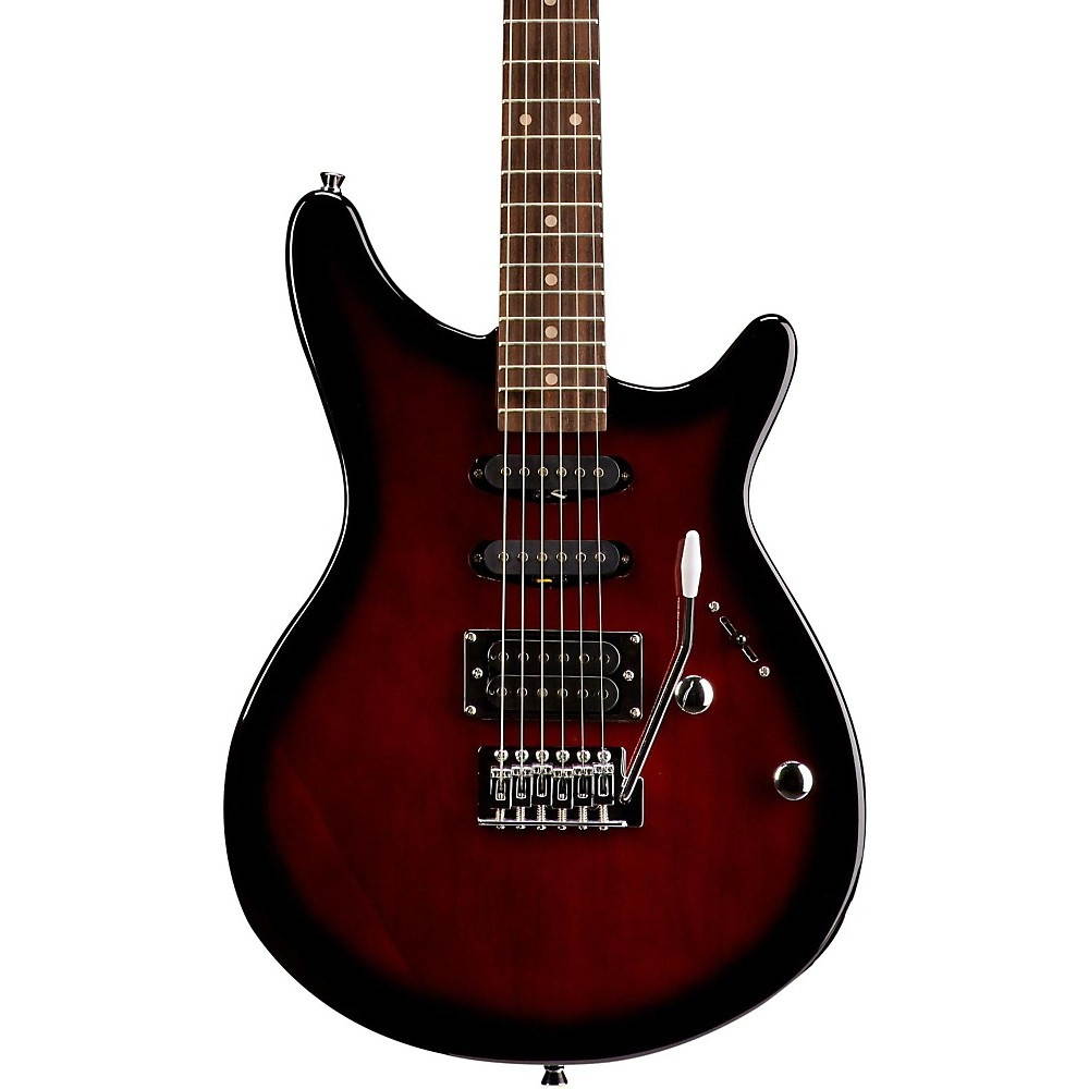 rogue rr100 rocketeer electric guitar wine burst
