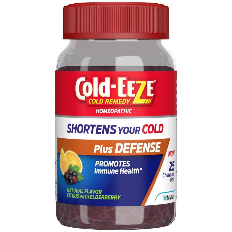 Cold-Eeze Plus Defense Citrus with Elderberry Chewable Gels - 25ct