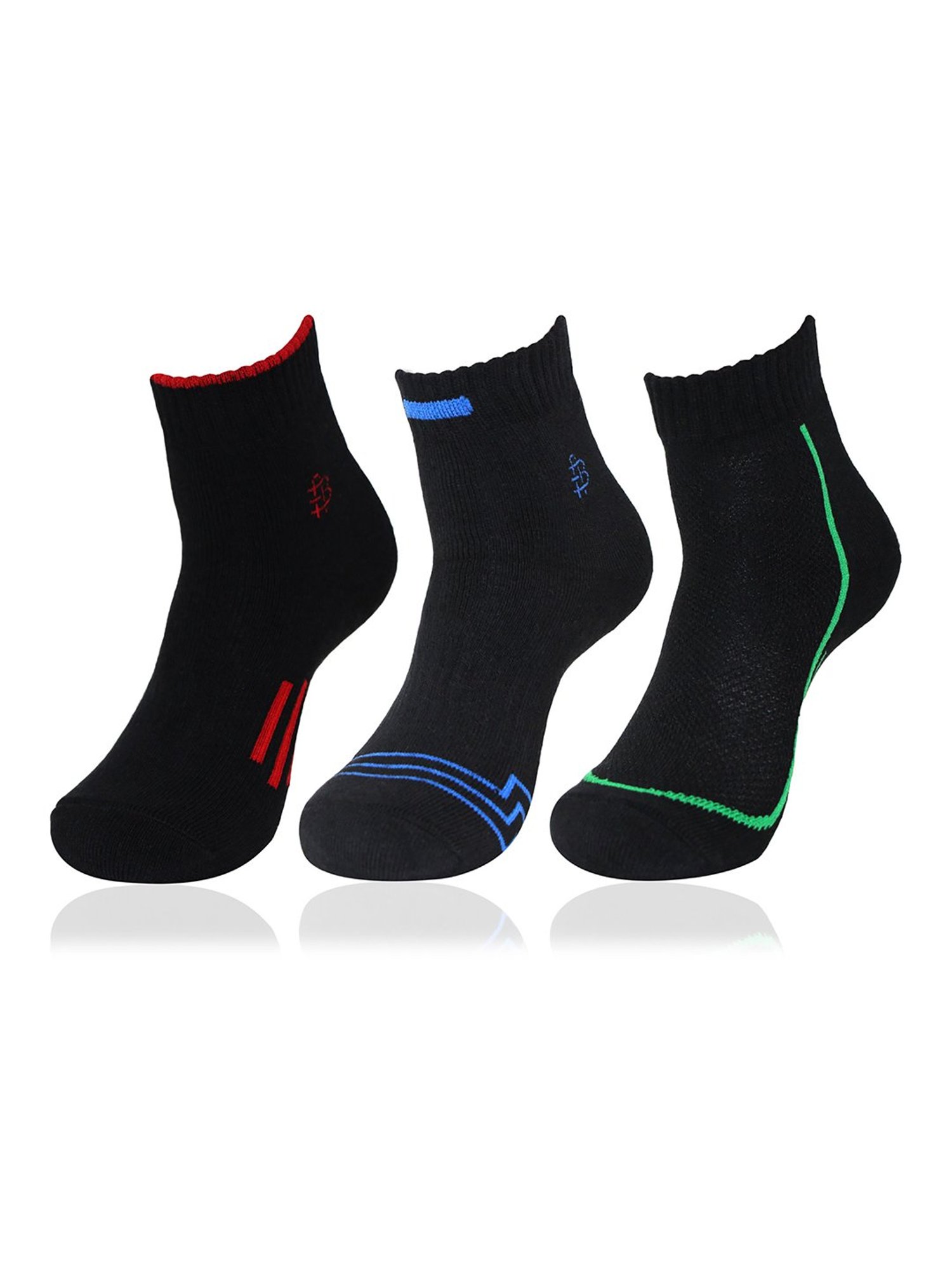 Bonjour Black Socks - Pack of 3