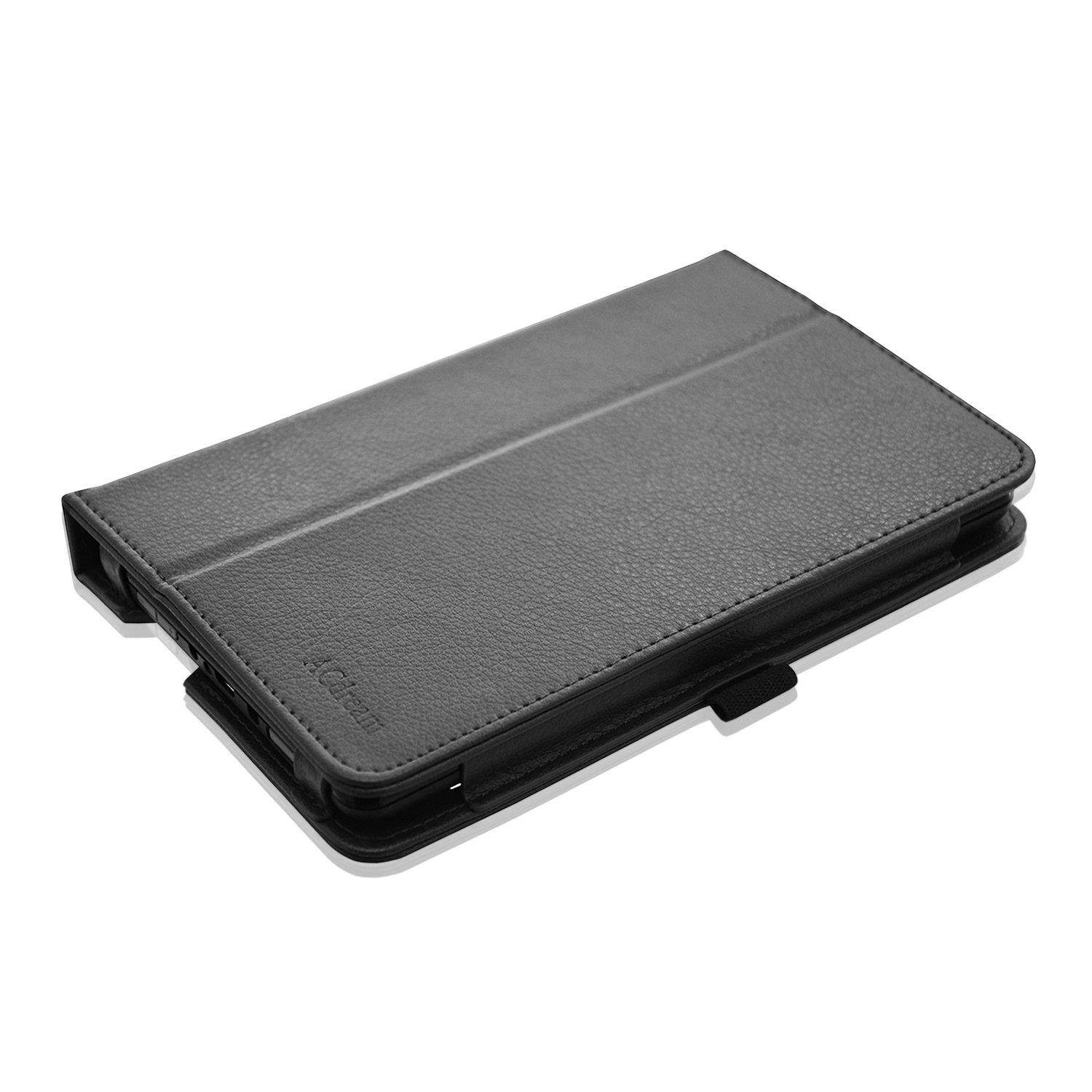 ACdream RCA Voyager 7 Case, Folio Premium PU Leather Cover Case for RCA Voyager (2016, 2017)/RCA Voyager II/RCA Voyager III RCA/RCA Voyager Pro 7" Android Tablet, Black