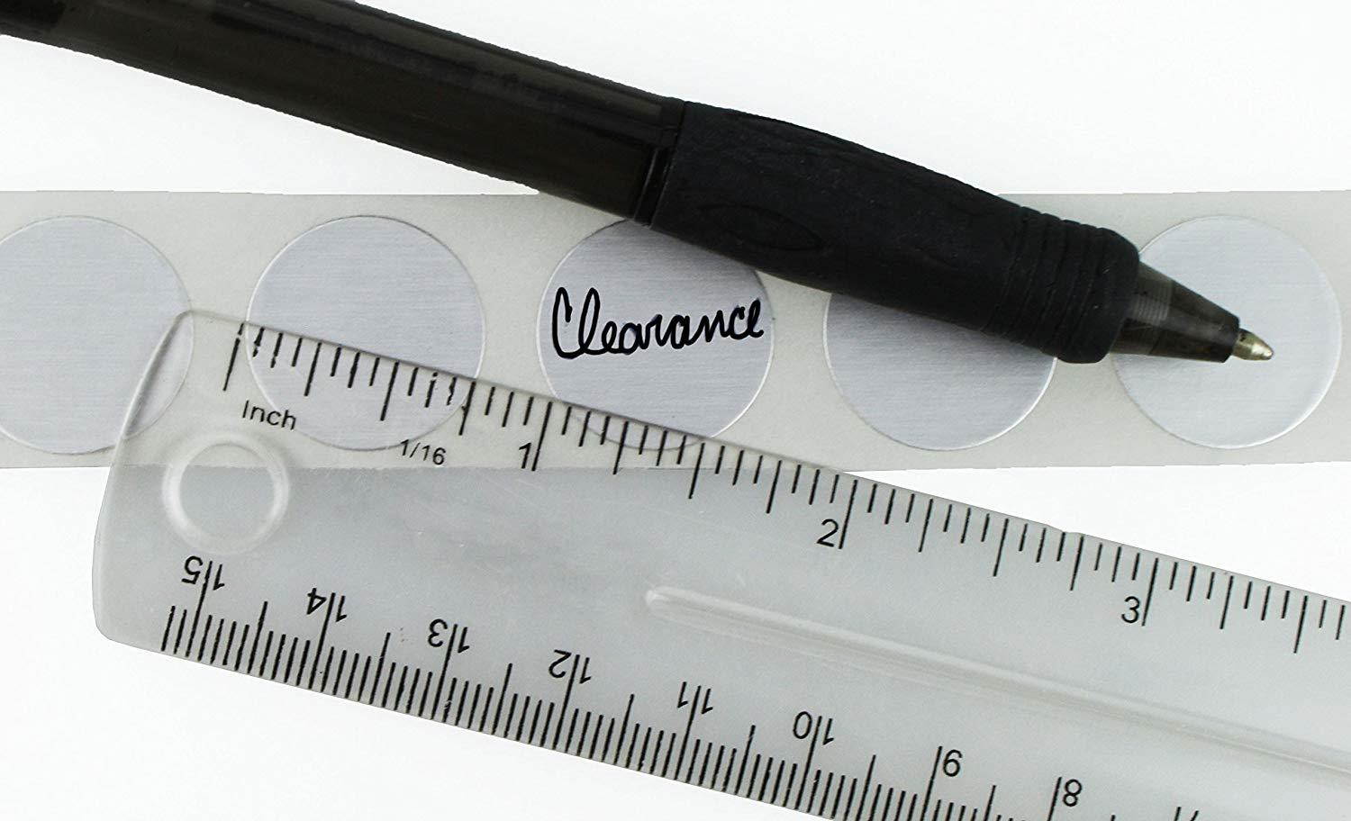 ChromaLabel 3/4 inch Color-Code Dot Labels | 1,000/Roll (Metallic Silver)