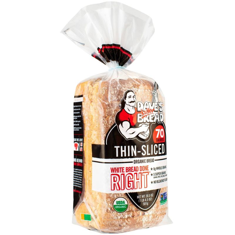 Dave's Killer Bread Organic Thin Sliced White Sandwich Bread - 20.5oz