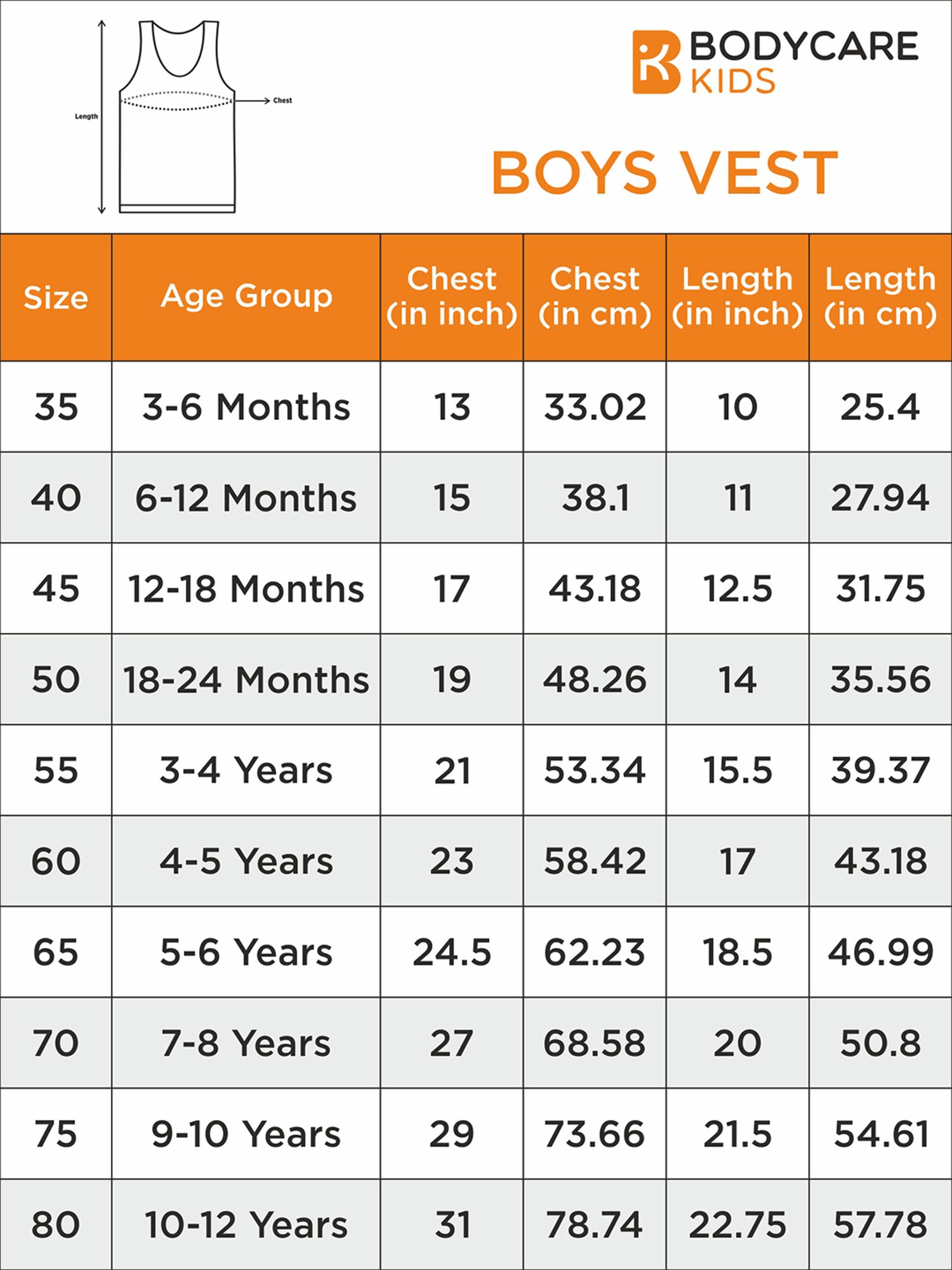 Bodycare Kids Grey Solid Vest (Pack Of 3)